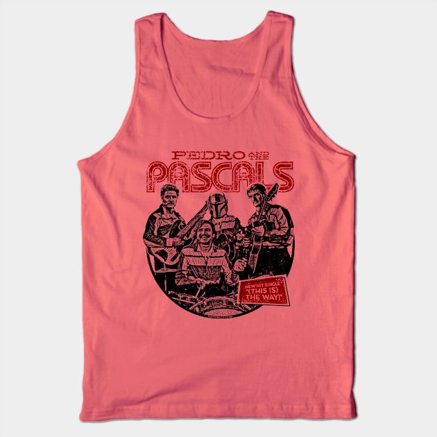 Pedro Pascal Retro Band Shirt (Pedro and the Pascals) Tank Top by UselessRob